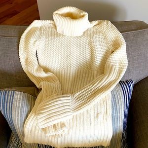 Cream turtleneck sweater